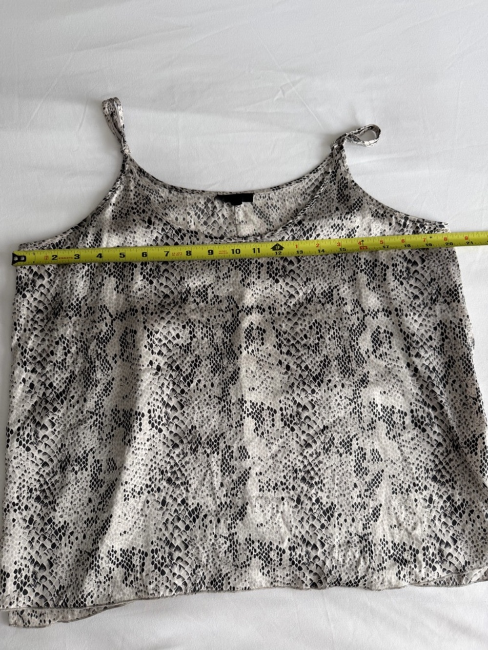 ATM Anthony Thomas Melillo 100% Silk Snakeskin Print Camisole Tank Pavement/Haze - Picture 14 of 14